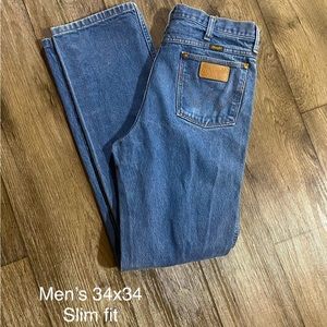 Vintage Wrangler Cowboy Cut Slim Fit 34x34